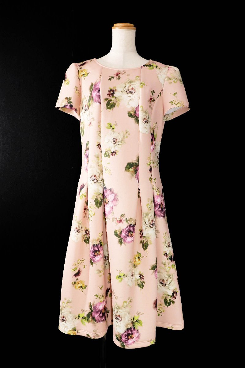 M'S GRACY 花柄 Aラインドレス 38 エムズグレイシーサイズ38 | フラワープリントAラインドレス 0