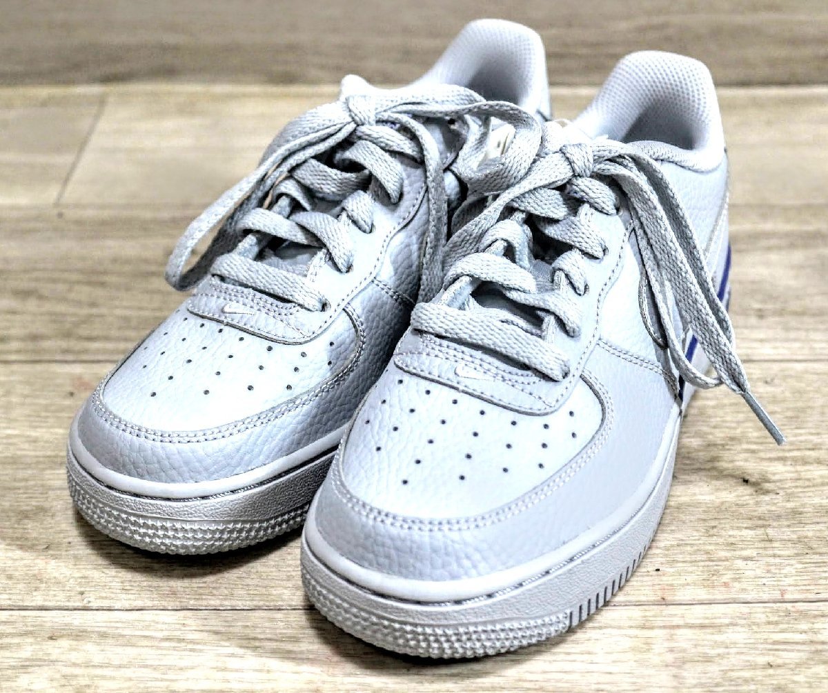 未使用品☆NIKE (ナイキ) AIR FORCE 1 LOW GS 596728-038 エアフォース1 ロウ スニーカー 22.5cm US3.5Y X7Y2711