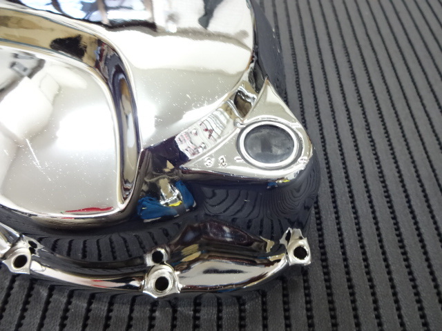①大阪魔人 ゼファー400 クラッチカバー メッキ後未使用品