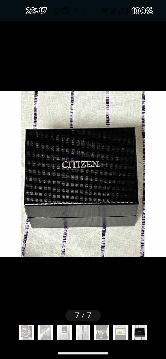 美品 クロノグラフ エコドライブ CITIZEN 電波ソーラー シチズン