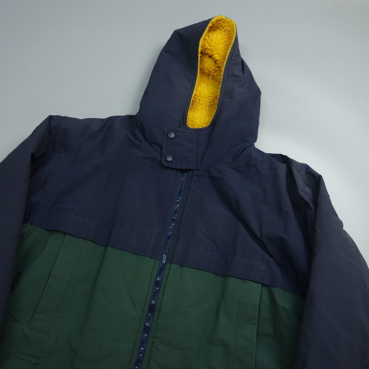 LACOSTE SPORT ラコステ バイカラー 裏ボア フード ロングコート 