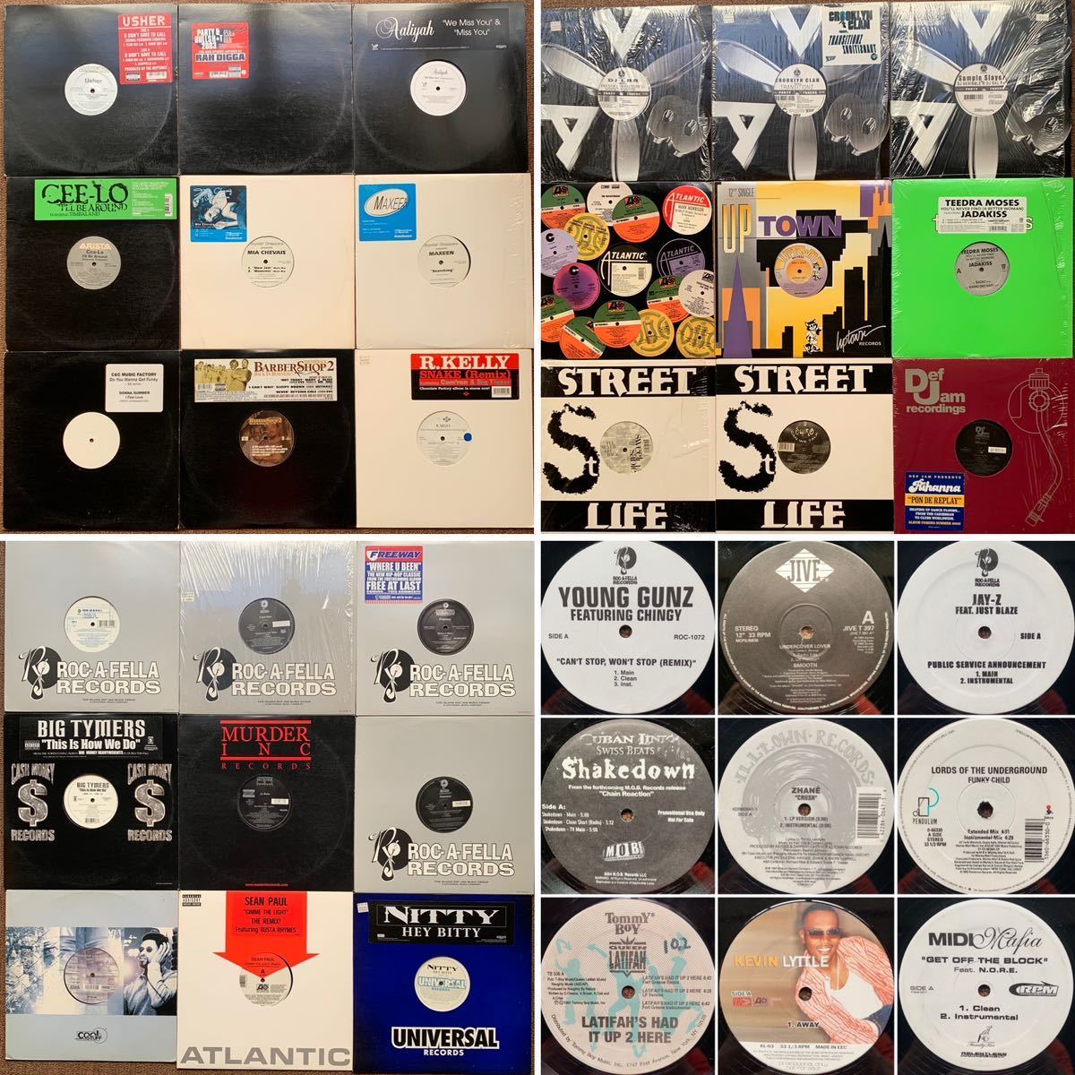 【送料無料 お得セット】HIP HOP、R&B レコード 70枚セット(Aaliyah、Jay-Z、Mark Morrison、Mary J. Blige、Shiro、Rihanna、Zhane)