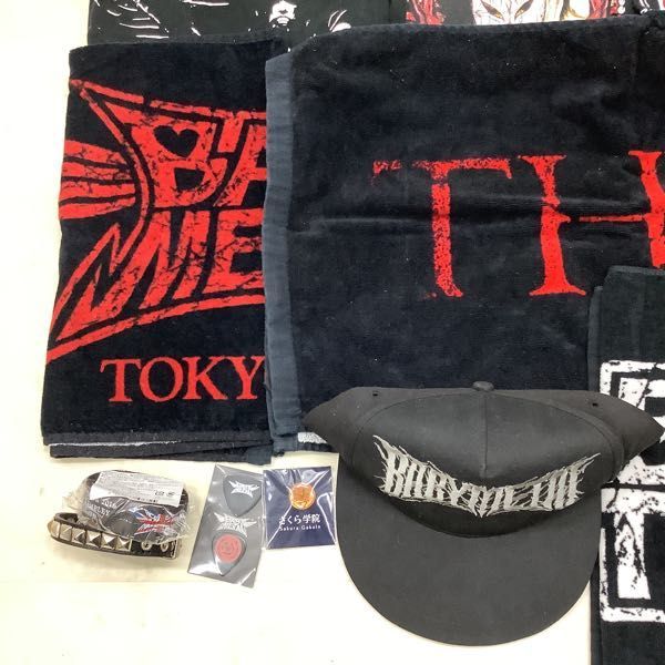 1円〜 訳あり BABY METAL Tシャツ Lサイズ タオル フード付きタオル