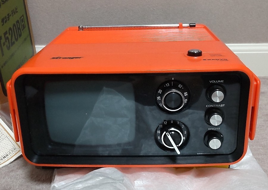 SANYO Stranger T-520B オレンジブラウン管テレビ 【公式通販】