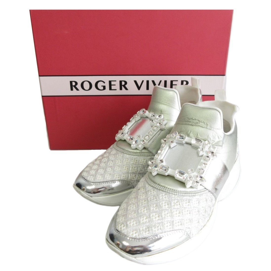 ROGER VIVIER ロジェヴィヴィエ ビジュー クリスタルバックル 