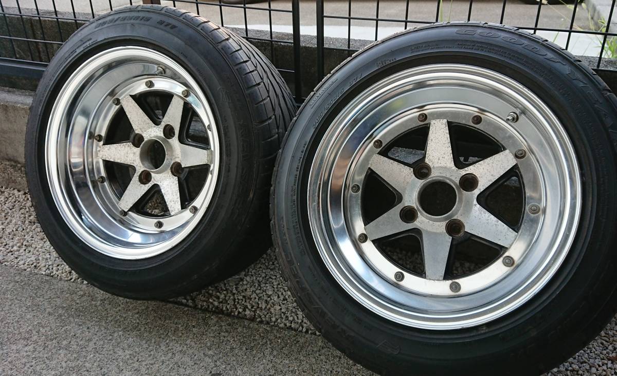 SSR ロンシャン 当時物 深リム 8J Bタイプ (検)スピードスター 旧車 GX71 AE86 メッシュ 美品 