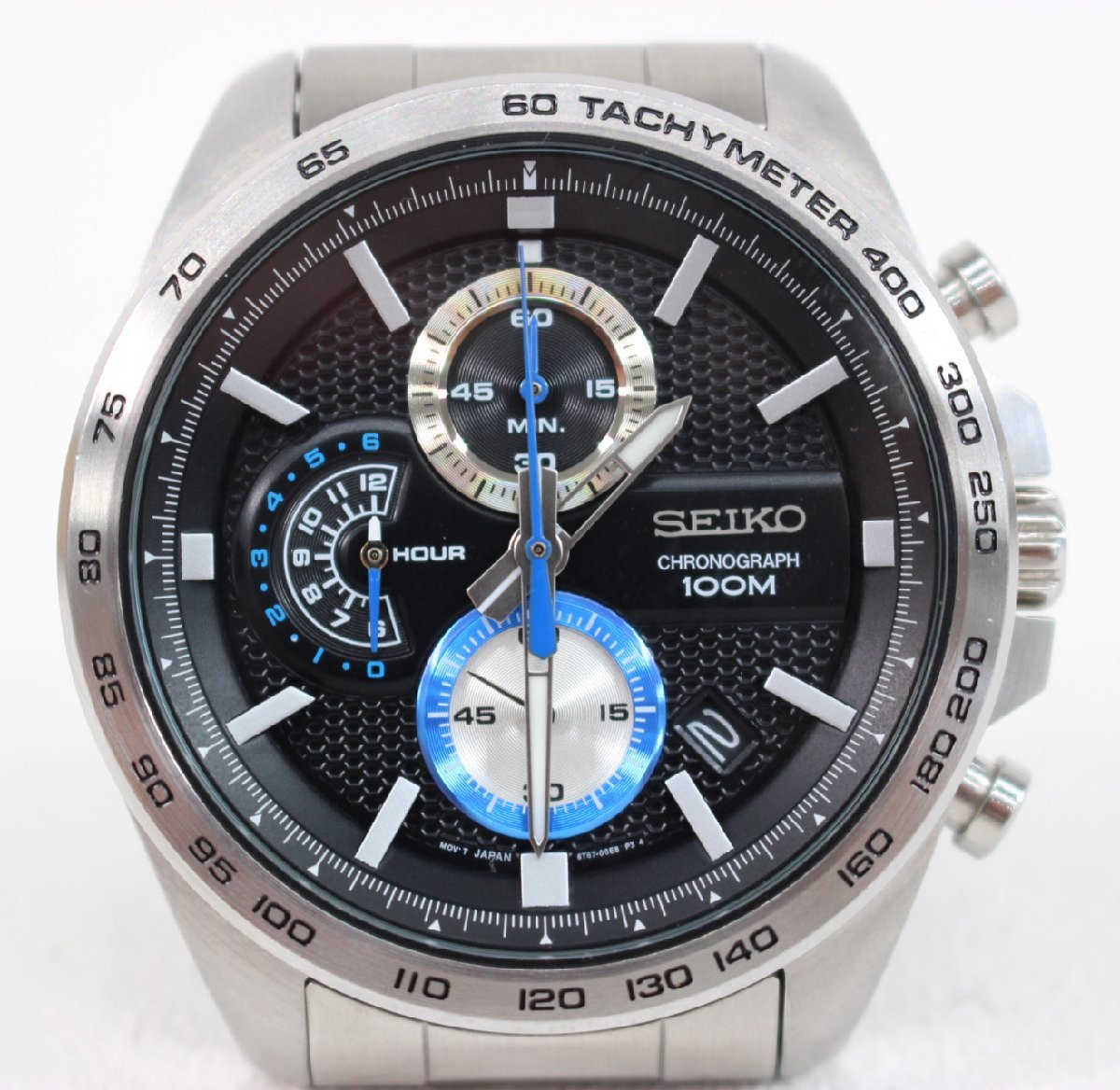 □現状品□ SEIKO SSB257P1 クロノグラフ メンズ クォーツ 腕時計 
