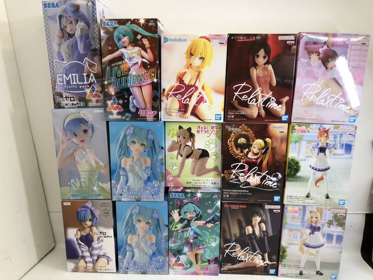 T230905-03F/未開封 美少女フィギュアセット 初音ミク Re:ゼロ