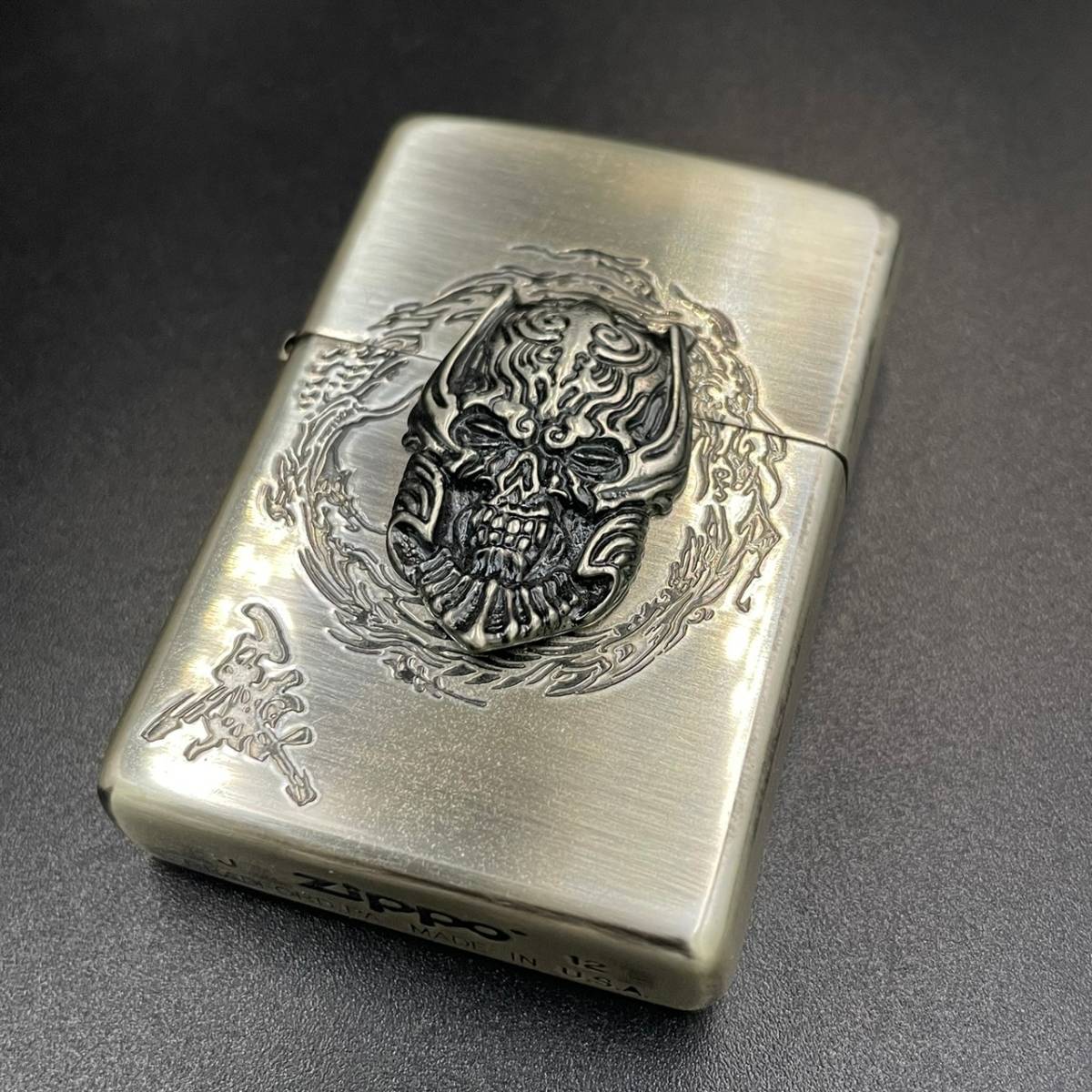 人気】ZIPPO ジッポ 2012年製 USA製 シルバー 牙狼 GARO MAKAISENKI 