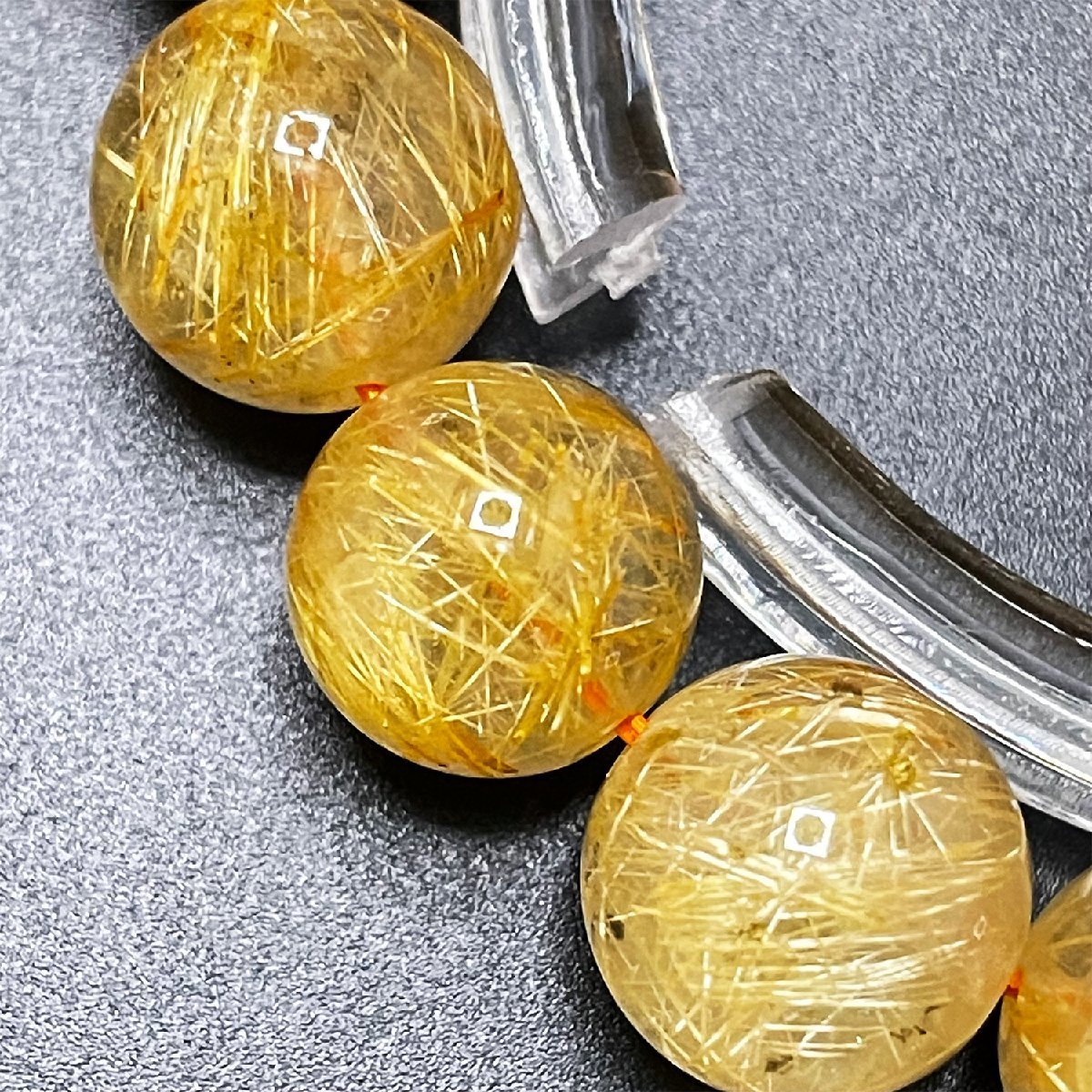 1001G206 綺麗 定価5万円☆タイチンルチル☆黄金針水晶 金運 幸運