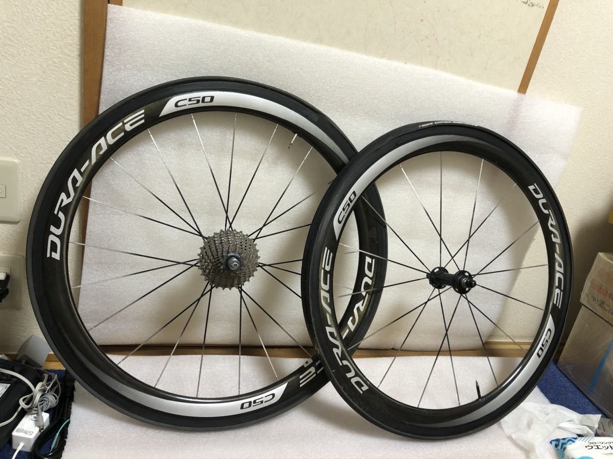 後:DURA-ACE c50 700c VIA CFRP WH-9000mj CS-R8000 11speed 前:dura 