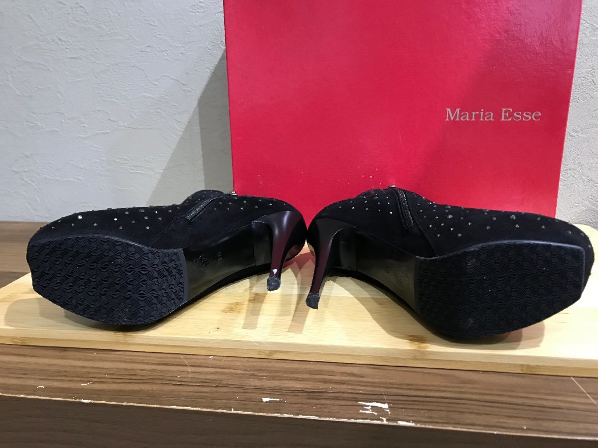 Maria Esse(マリアエッセ) レディス靴 38 ショートブーツ スワロフスキ 