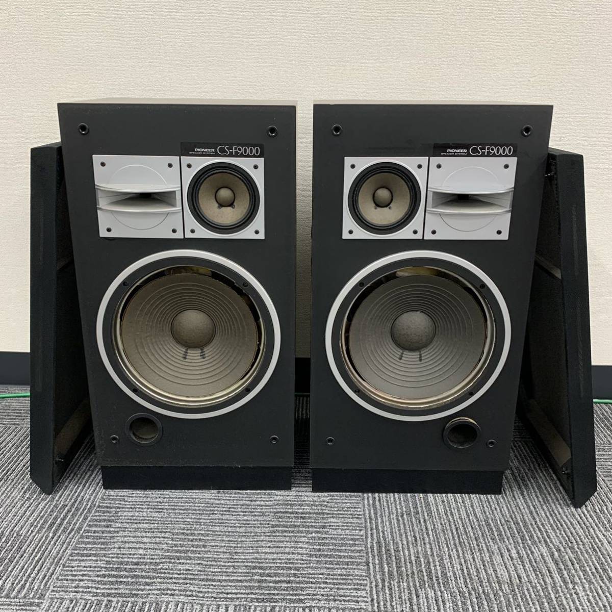 Dr】 Pioneer CS-F9000 スピーカー 動作品 3Way ウーファー エッジ