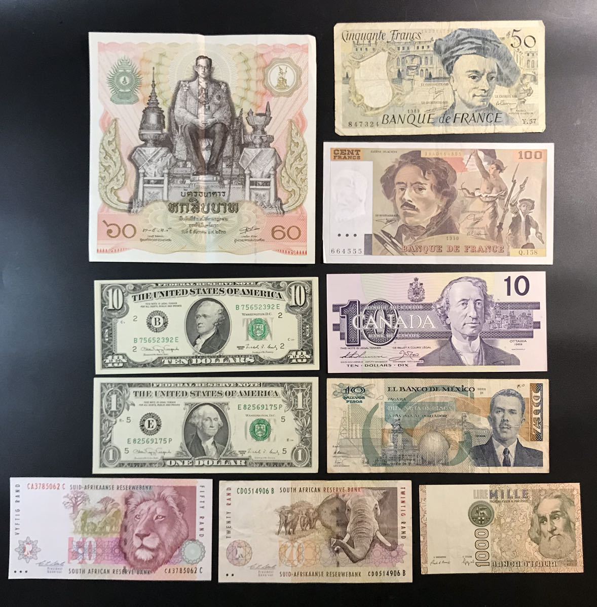 フランス旧紙幣 セット 古札 古紙幣 紙モノ 旧紙幣 フランス