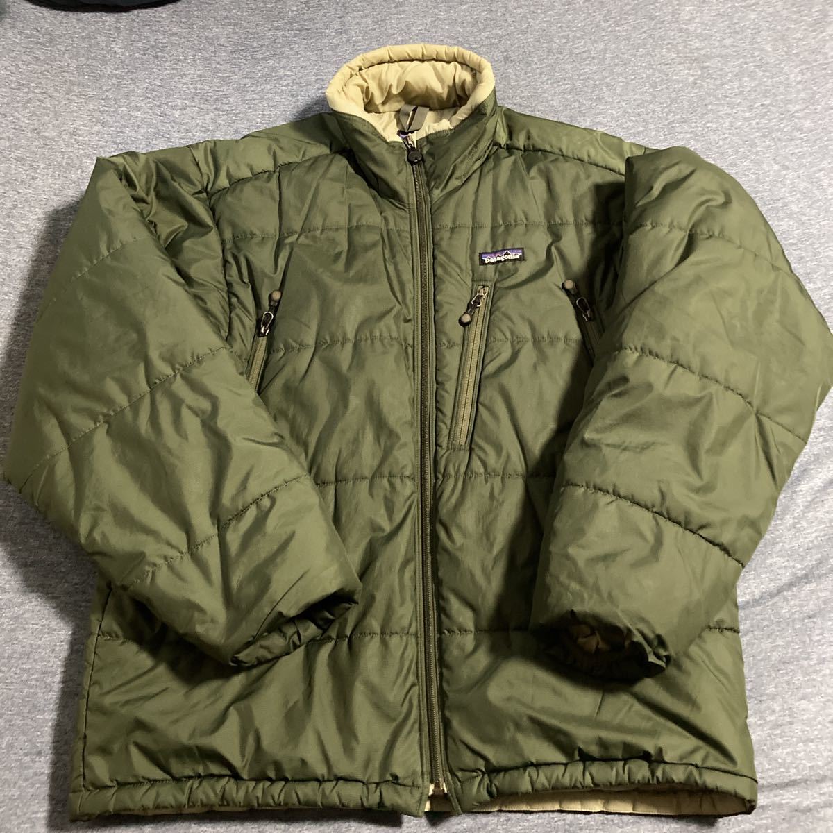 名作 patagonia パタゴニア PUFF JACKET パフジャケットL ファイヤー