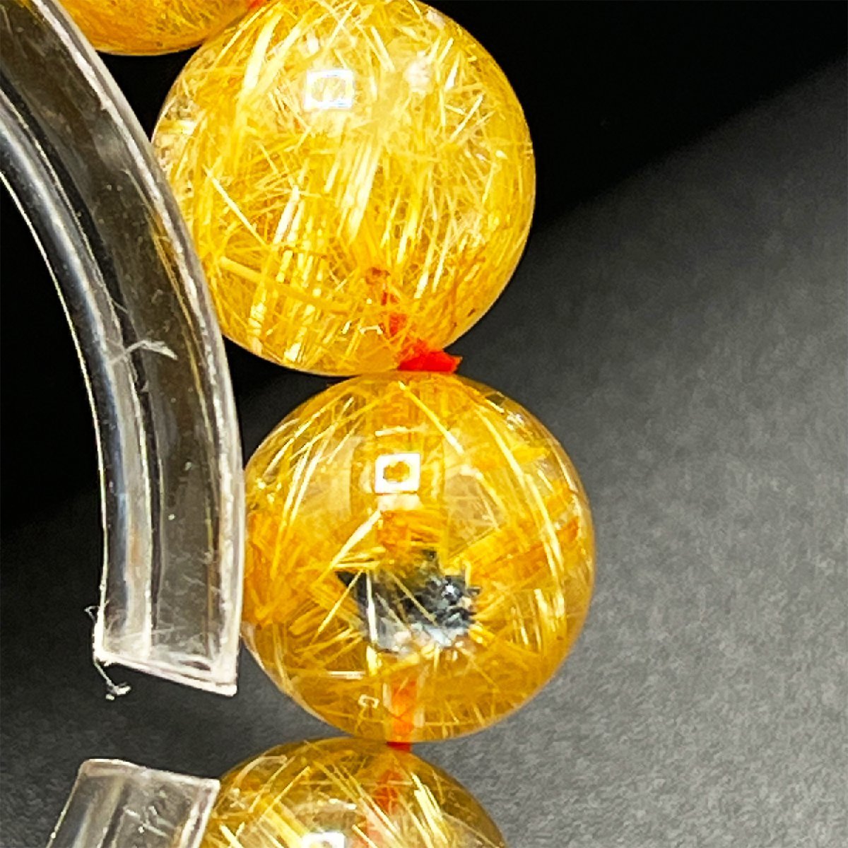 絶賛 EU製 定価13万円☆ROBEAN・タイチンルチル☆黄金針水晶 金運 幸運