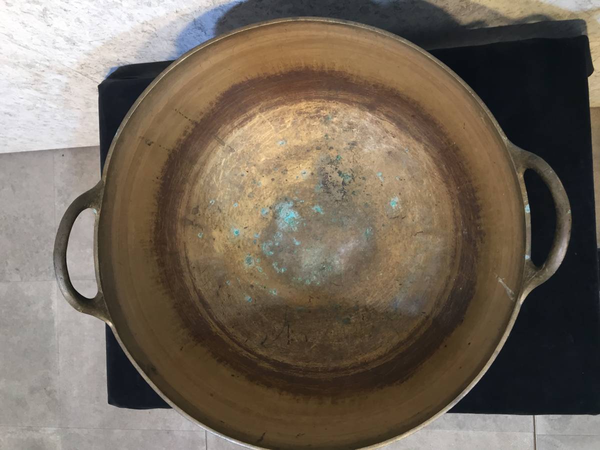 鉄鍋 』 A-1 銅なべ 真鍮鍋 釜 調理器具 業務用鍋 店舗用品 さわり鍋  