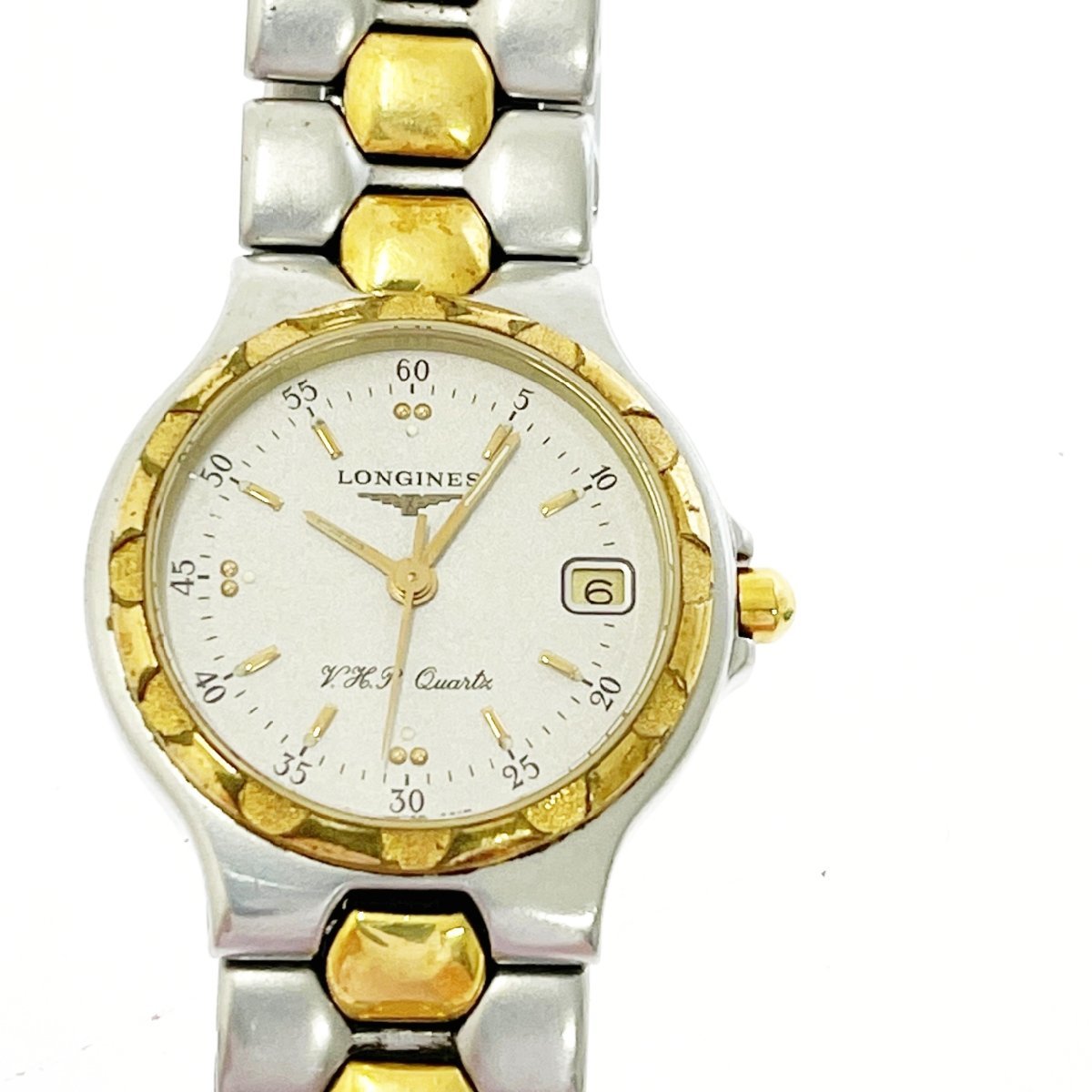 稼働美品 ロンジン コンクエスト レディース腕時計 4017 コンビカラー 1円スタート】【訳アリ品】LONGINES ロンジン 4017 コンクエスト V.H.P