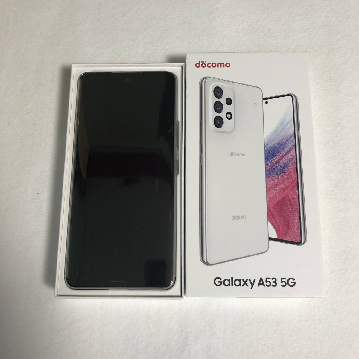 未使用/SIMフリー】Galaxy A53 SC-53C 128GB/ホワイト☆判定〇/一括