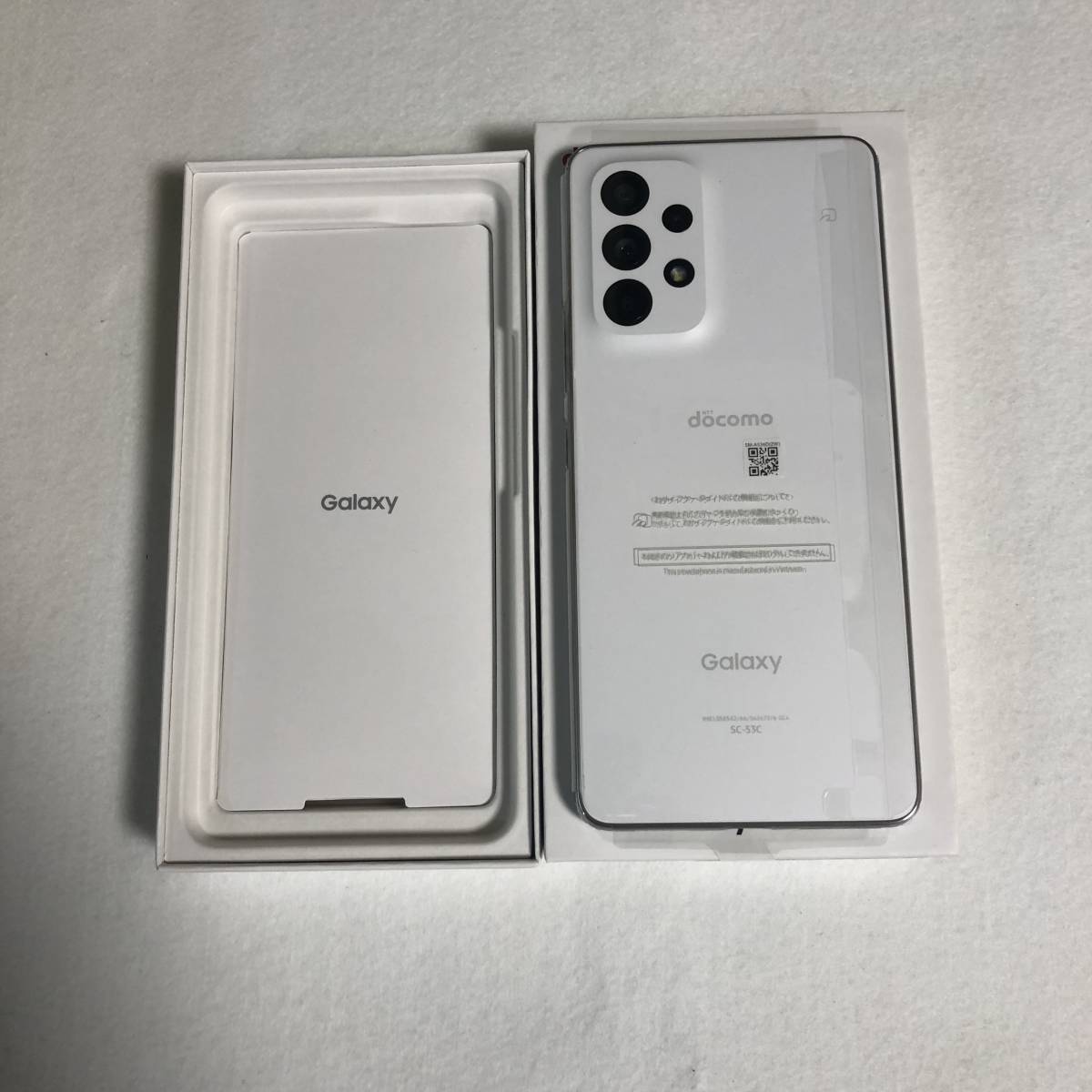 未使用/SIMフリー】Galaxy A53 SC-53C 128GB/ホワイト☆判定〇/一括