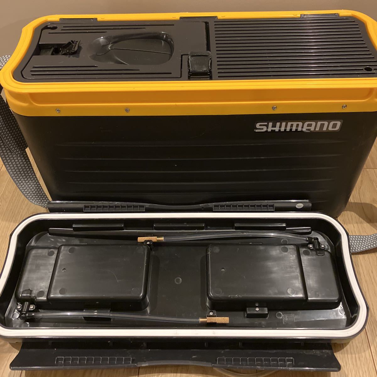 シマノ 引舟 鮎カン アドバンスパワー HI-042P レッド オトリ缶 オトリ  