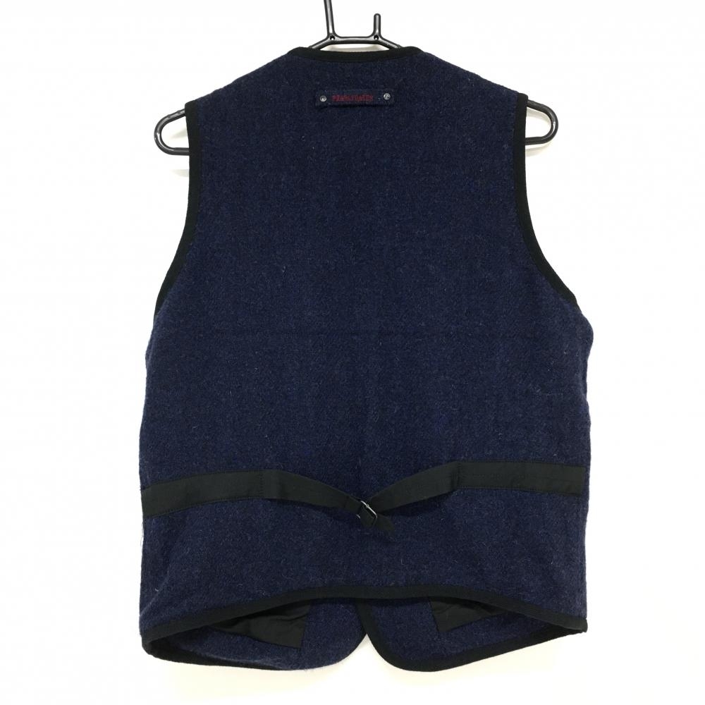 超美品】パーリーゲイツ×HarrisTweed ベスト ネイビー ウール100