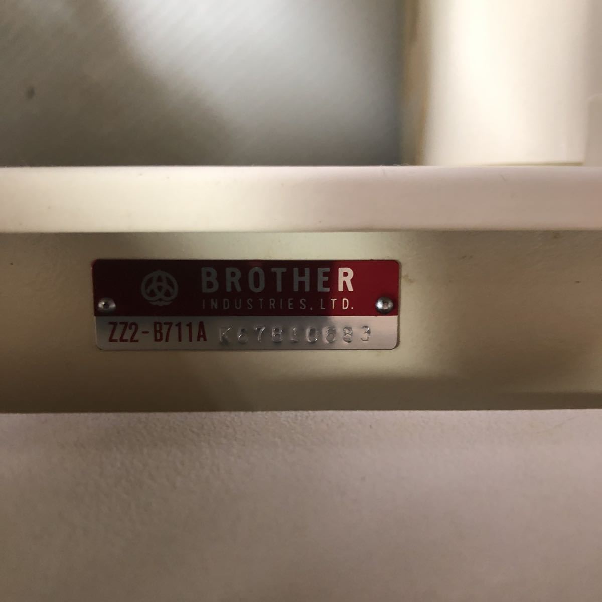 ［Kec］【美品】brother ブラザーミシン ZZ2-B711A ハンドクラフト フットペダル ハンドクラフト 手工芸