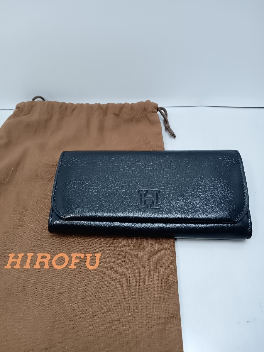 ヒロフ　HIROFU 　財布　長財布　本皮　レザー　黒