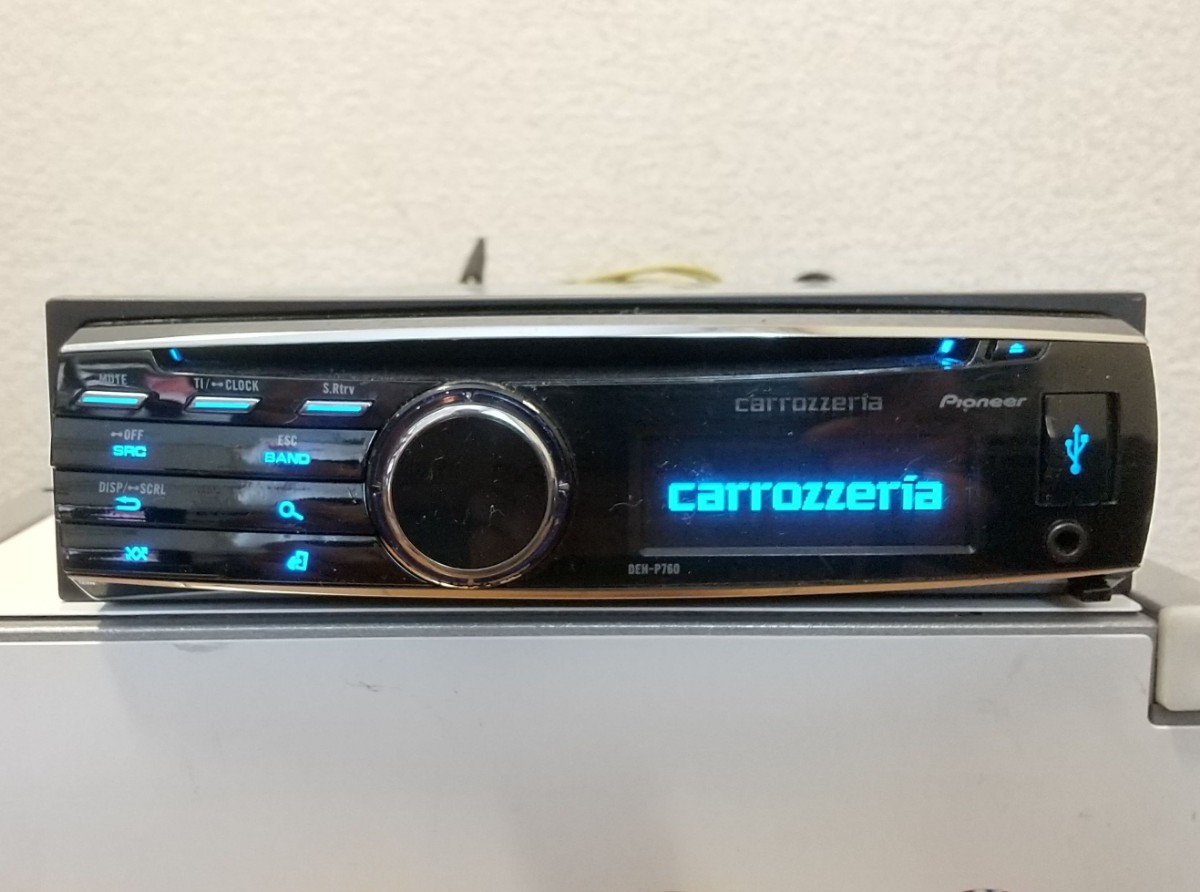 DEH-P760 CD Pioneer 1DIN Carrozzeria Car Audio Tested Player USB