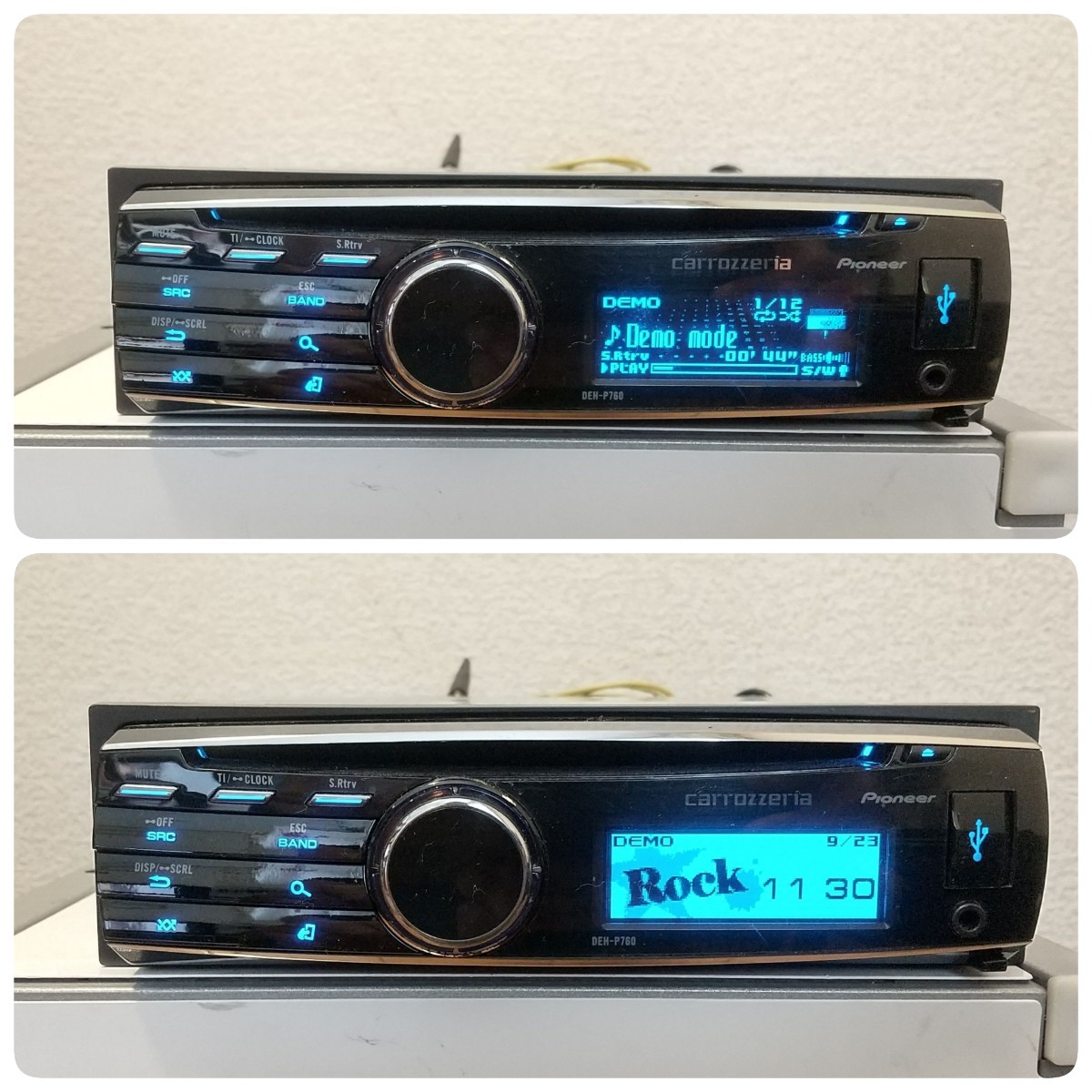 DEH-P760 CD Pioneer 1DIN Carrozzeria Car Audio Tested Player USB