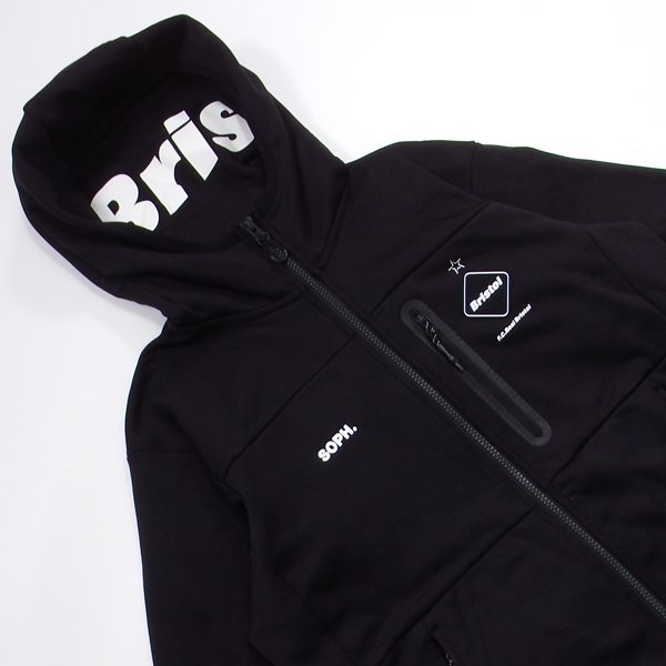 FCRB POLARTEC POWER STRETCH TRAINING HOODIE BLACK M パワー