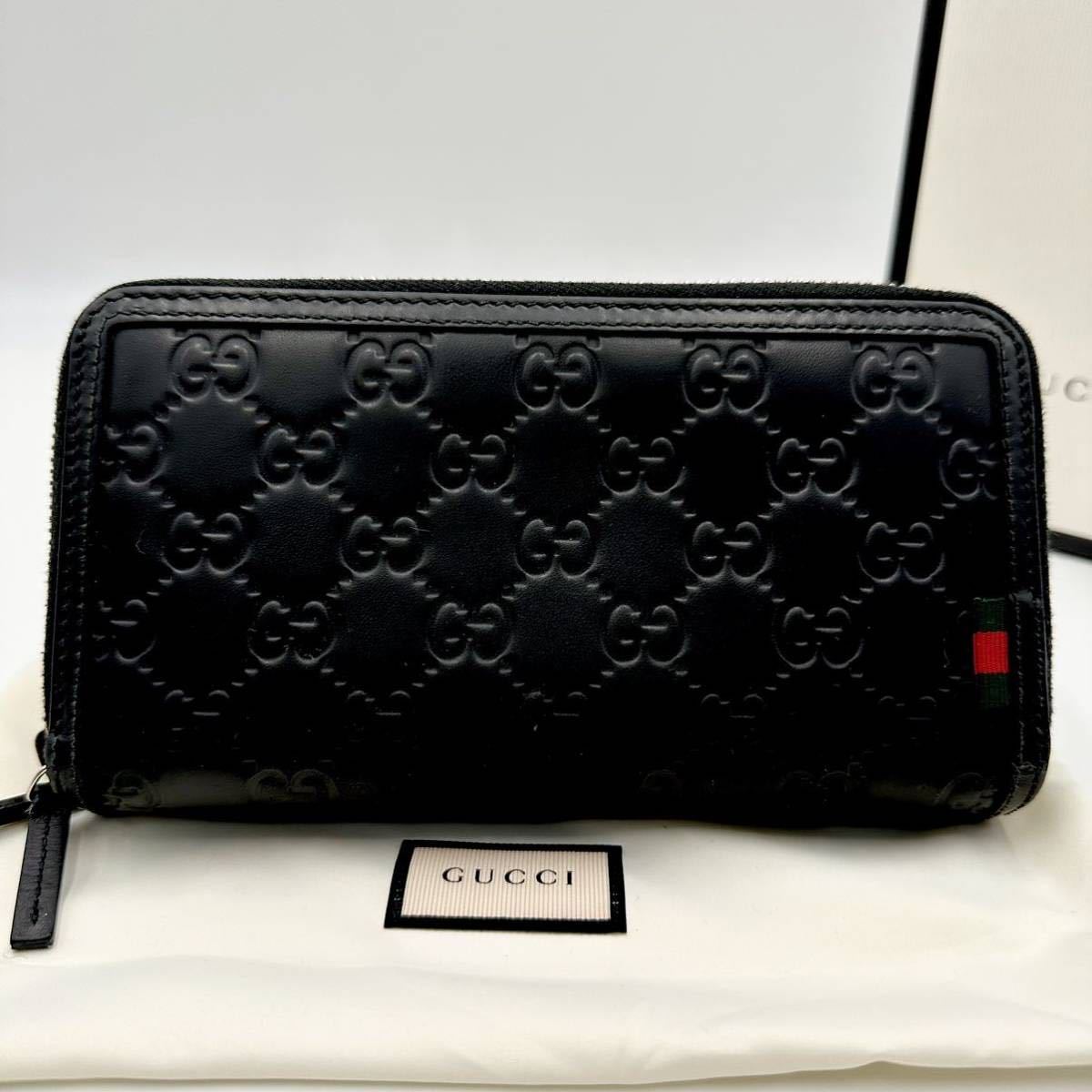 ✨極美品 付属品完備✨グッチ 長財布 オーガナイザー ジャンボロゴ