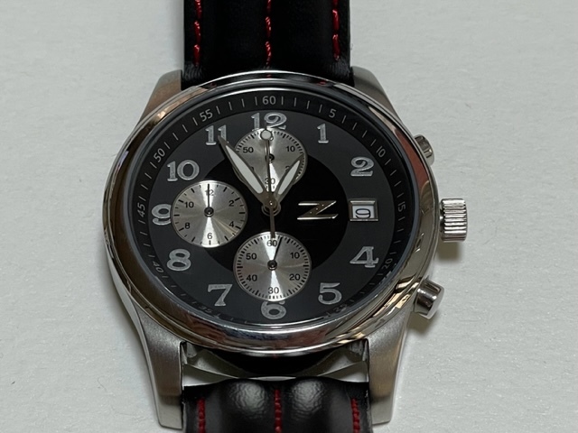 製造廃止 FOSSIL OFFICIAL NISSAN 350Z WATCH フォッシル 日産フェアレディZ Z33 クロノ時計 は行 アクセサリー、時計