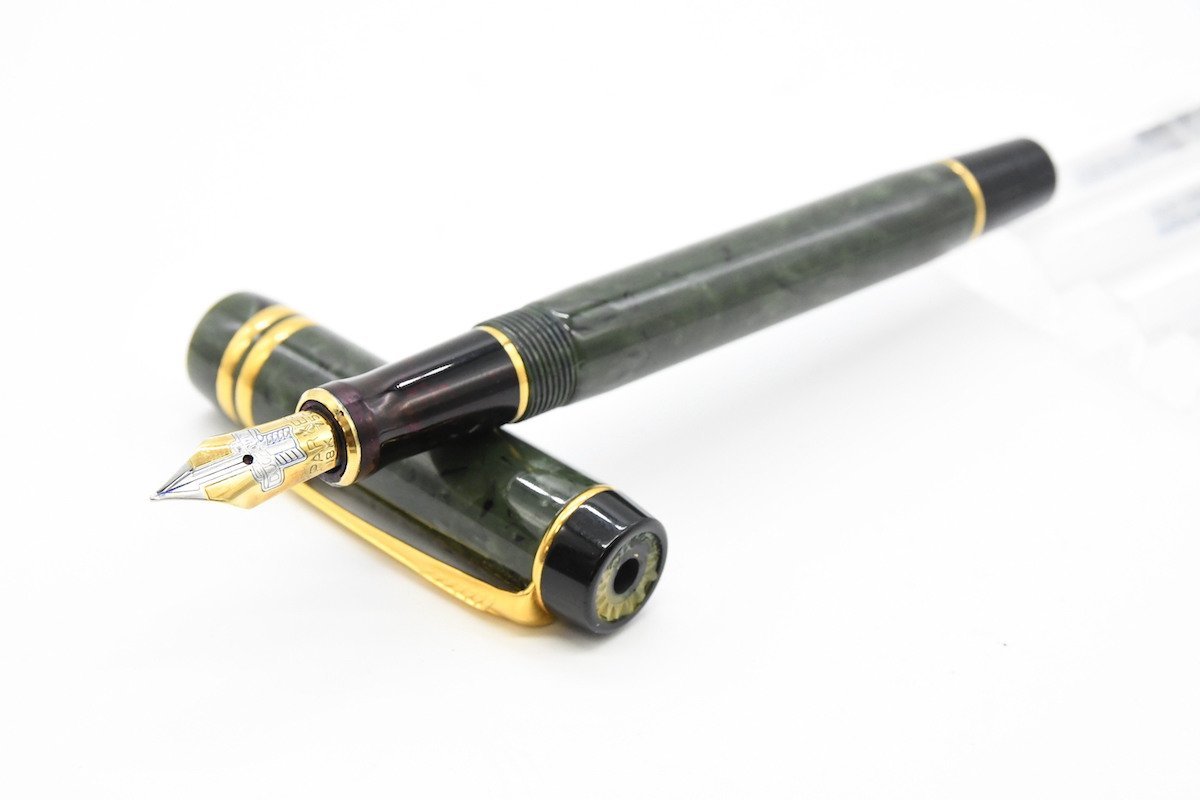 PARKER パーカー DUOFOLD デュオフォールド グリーン マーブル F 18K