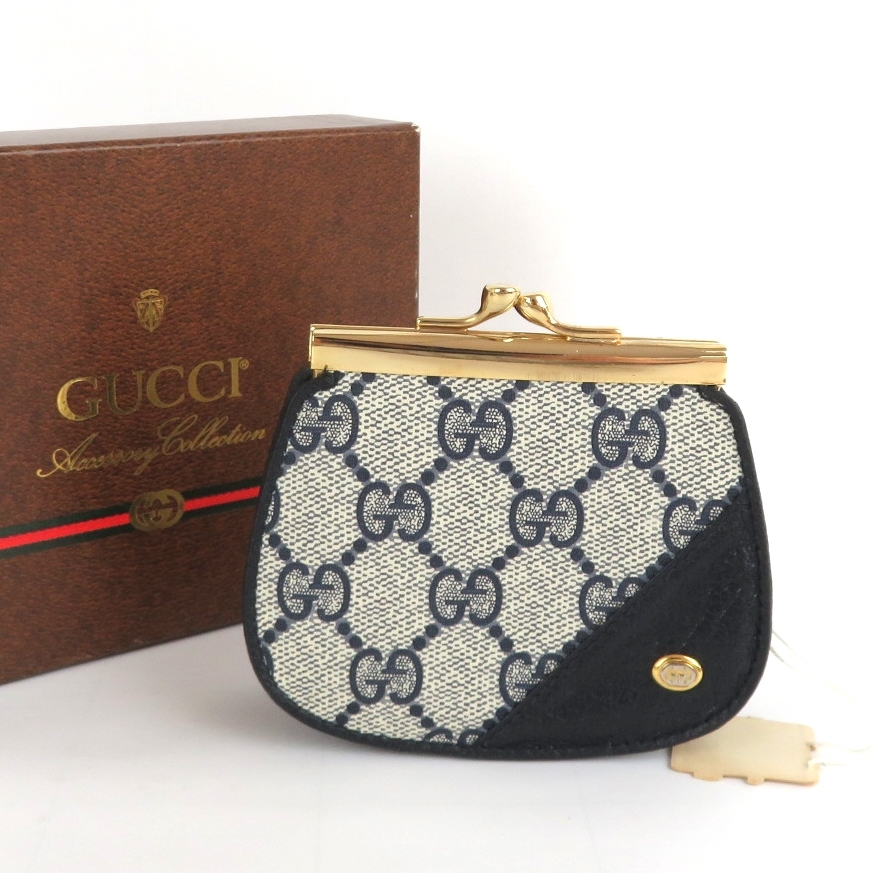 gucci ケース　箱と付属袋あり 正規品 GUCCI グッチ アクセサリーコレクション コインケース がま口