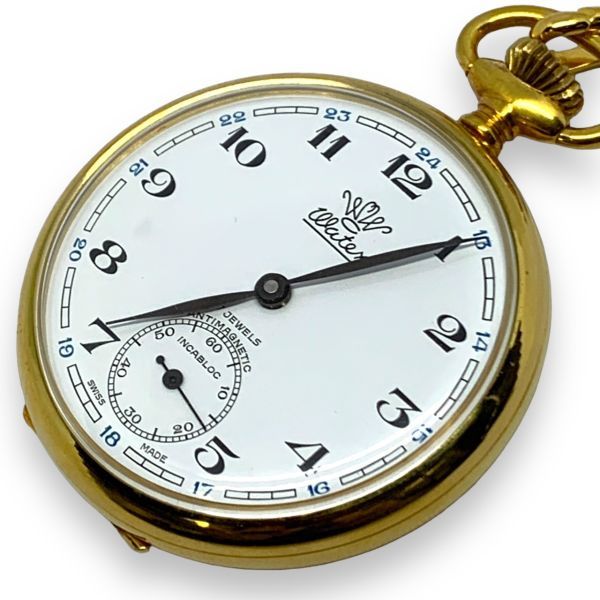 □中古・美品・稼働品 Watex ワテックス 懐中時計 手巻き 17石
