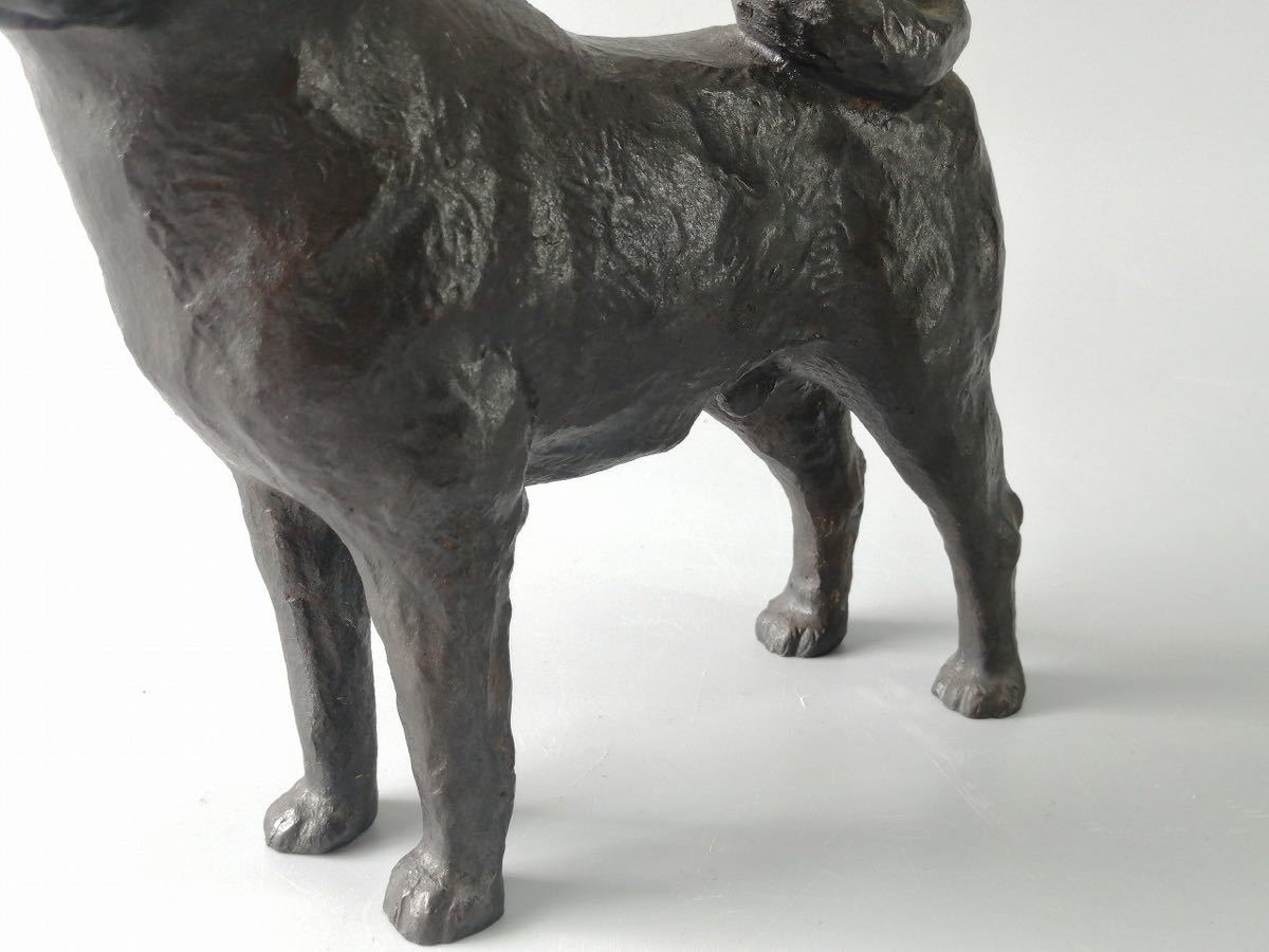 AGR 忠犬ハチ公 ブロンズ像 在銘 2.3kg◎秋田犬 置物 オブジェ(銅製