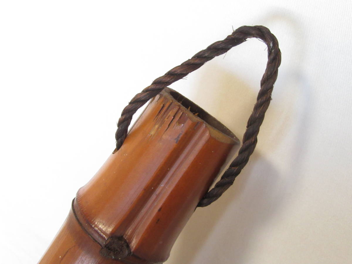 【即決】■古民具 自在鉤 竹 鯉 木彫り 囲炉裏道具 レトロ（全長：90～106cm）