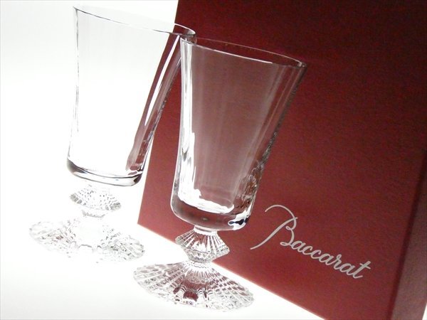 N381 Baccarat バカラ クリスタル ミルニュイ ペア ゴブレット ワイングラス 2客
