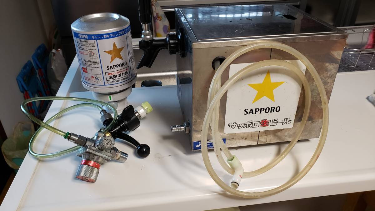 7571 ニットク 氷冷式ビールサーバー□HP-1S ガス 減圧弁 ヘッド付き