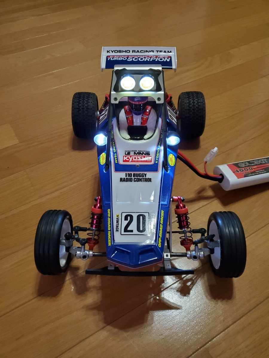 1/10　京商ターボスコーピオン復刻版ヴィンテージバギー美品～サーボアンプ付き！！