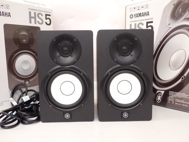 YAMAHA ヤマハ 2ウェイパワードモニタースピーカー HS5 ペア 元箱付き
