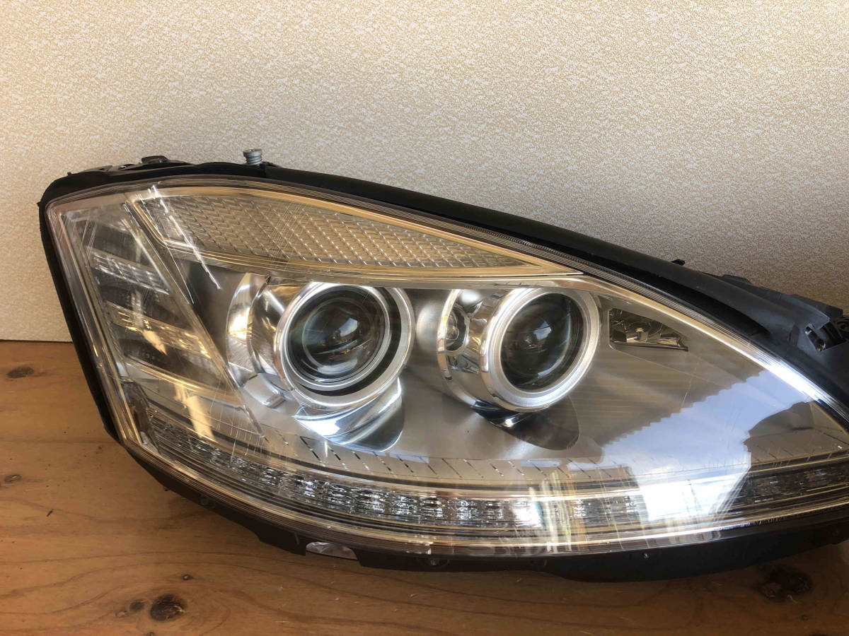 ジャンク品 ベンツ Sクラス W221 前期用 後期仕様 ヘッドライト 左右