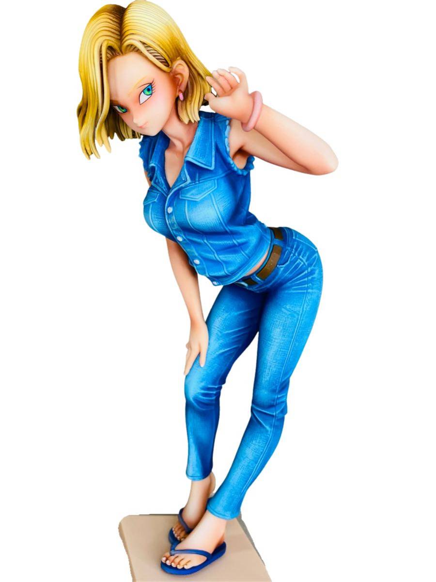 人造人間18号　グリグラ　2　リペイント 二次元 リペイント 人造人間18号 塗装済み 完成品 頭髪追加