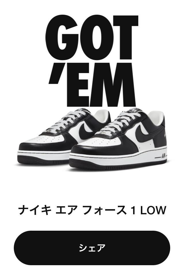 27.5cm Terror Squad × Nike Air Force 1 Low QS “Blackout” テラー スクワッド × ナイキ エアフォース1 ロー “ブラックアウト”