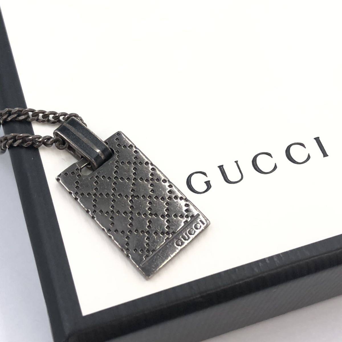 9/15HS-G689★GUCCI グッチ★グッチネックレス/accessory/necklace/ブランドアクセサリー/シルバー/925/silver/DH0 EA0