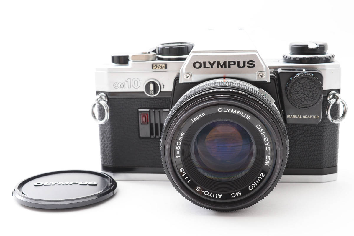 整備済 完動 OLYMPUS OM-1 50mm F1.8 露出計OK ☆極美