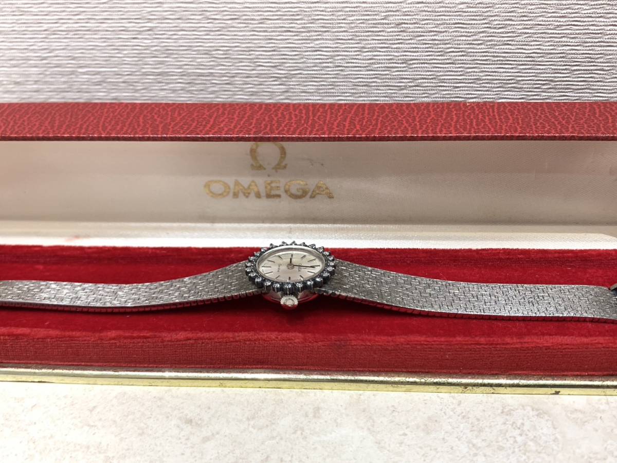 M825 OMEGA オメガ Geneve ジュネーブ ダイヤベゼル アンティーク 