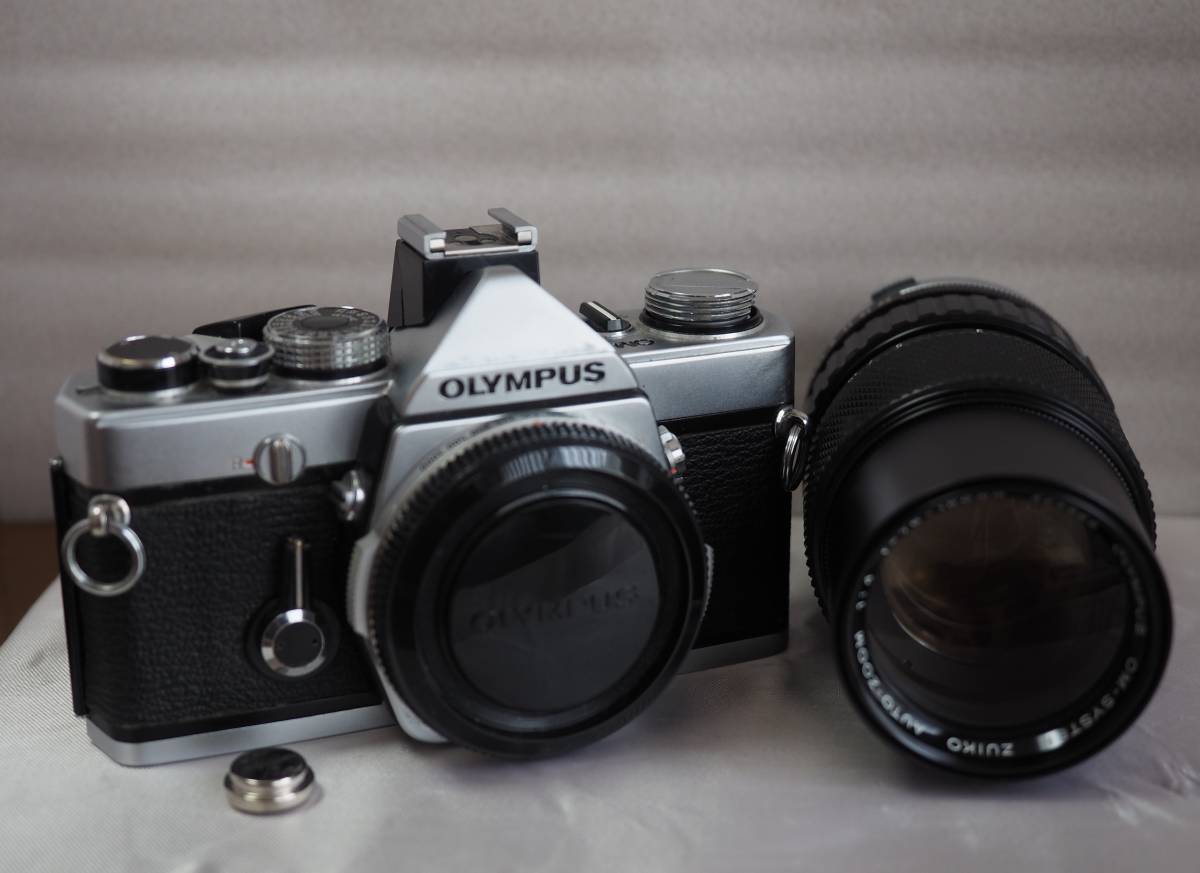 【501】オリンパス OLYMPUS　ＯＭ-１N (フィルムカメラ)・ZUIKO AUTO-ZOOM 75-150㎜ ｆ4