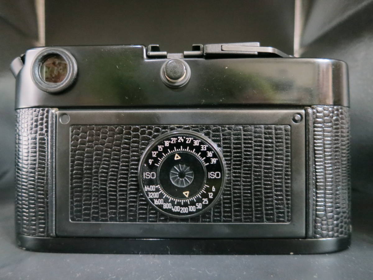 レア） Leica M6 ライカ M6 後塗ブラックペイント、トカゲ革、トップ 